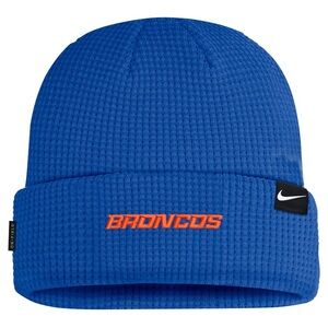 Men's Nike Royal Boise State Broncos 2024 Sideline Terra Cuffed Knit Hat Beanie